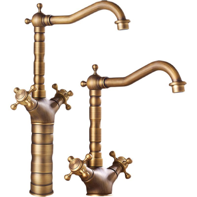 Maliben | Industrial Widespread Bathtub Faucet With Cross Handles Sink Faucet