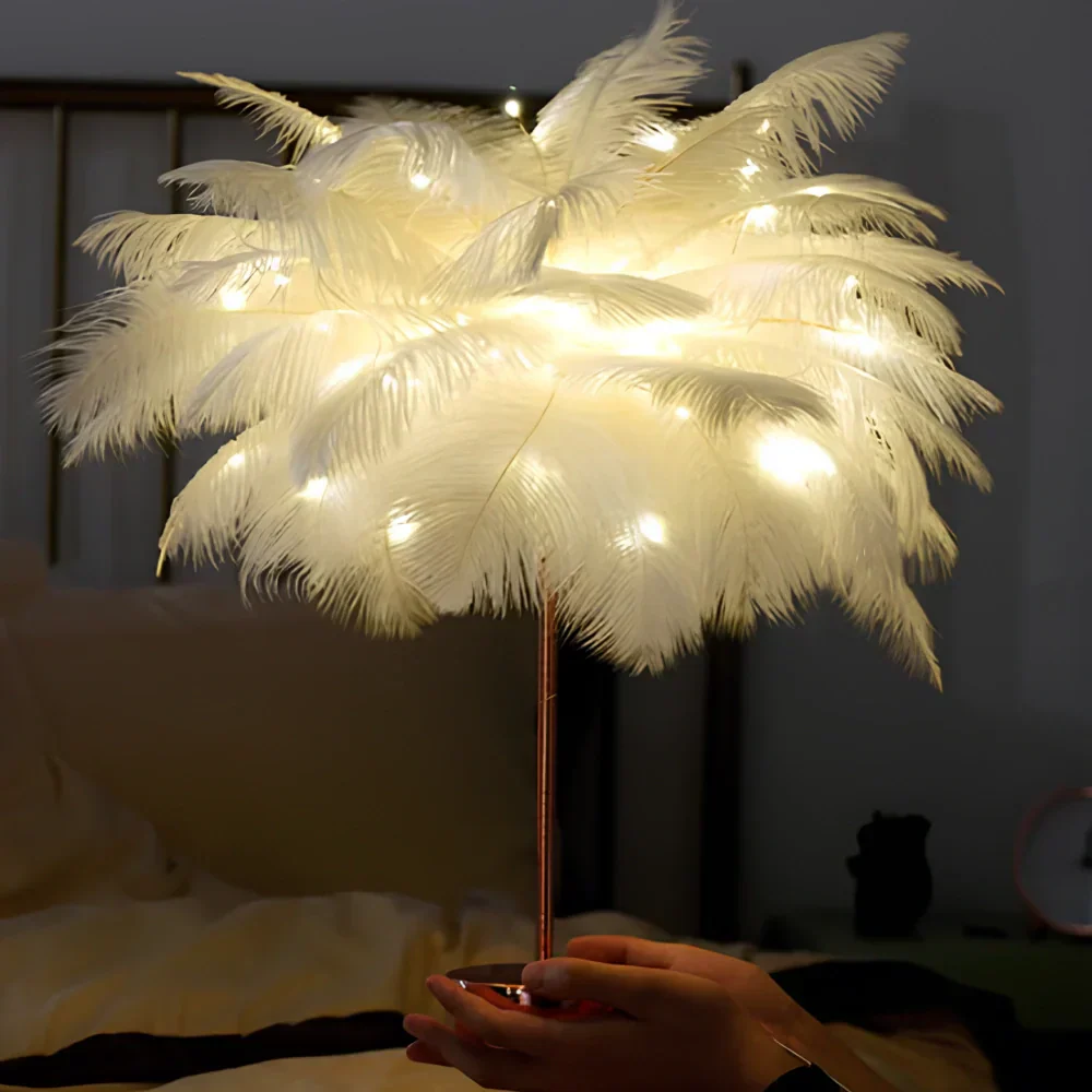 Maliben | Atmospheric Feather Palm Tree Lamp - Lumapalm