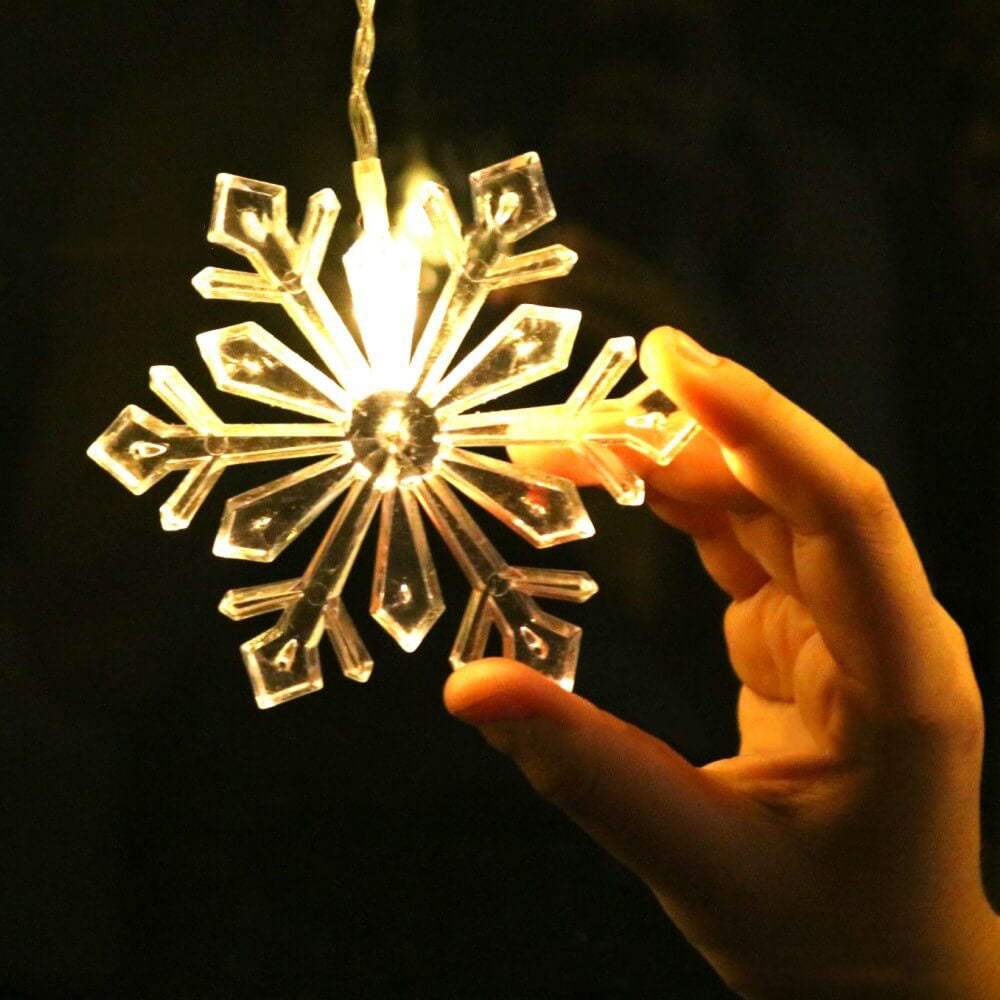 Maliben | Snowflake Remote Control Ice Strip Light Blinking Led Decorative String Lights
