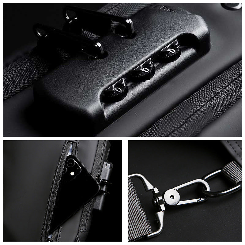 Maliben | Casual Multifuntional Anti-Theft Chest Bag For Men