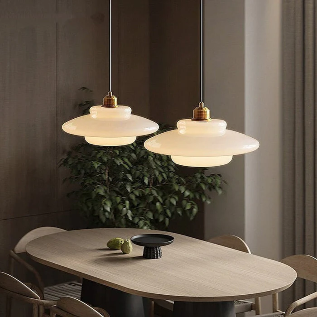 Maliben | White Glass Design Pendant Lamp