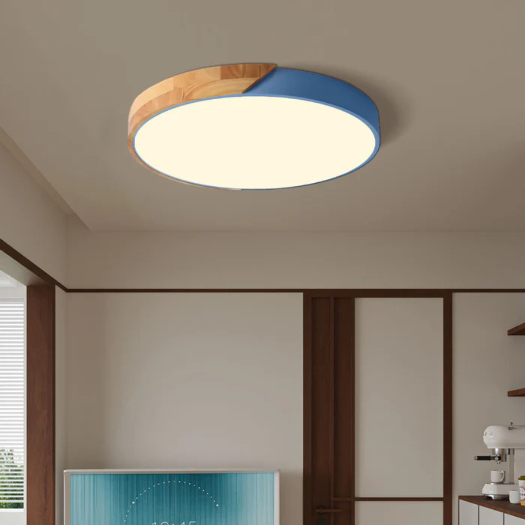 Maliben | Scandinavian Wooden Led Ceiling Lamp