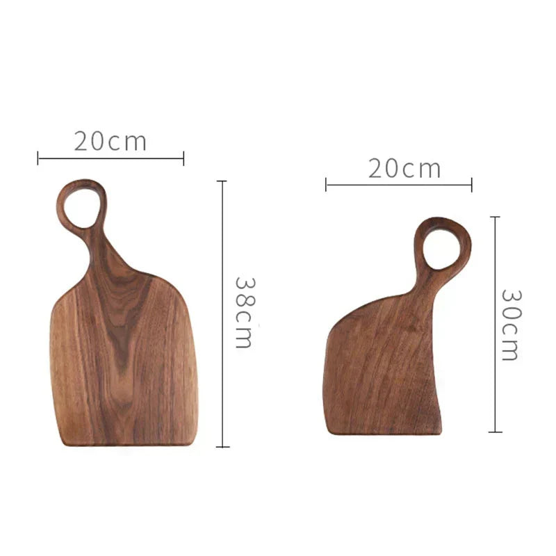Maliben | NutriCraft – Luxurious walnut cutting board with double-sided functionality for kitchen and presentation