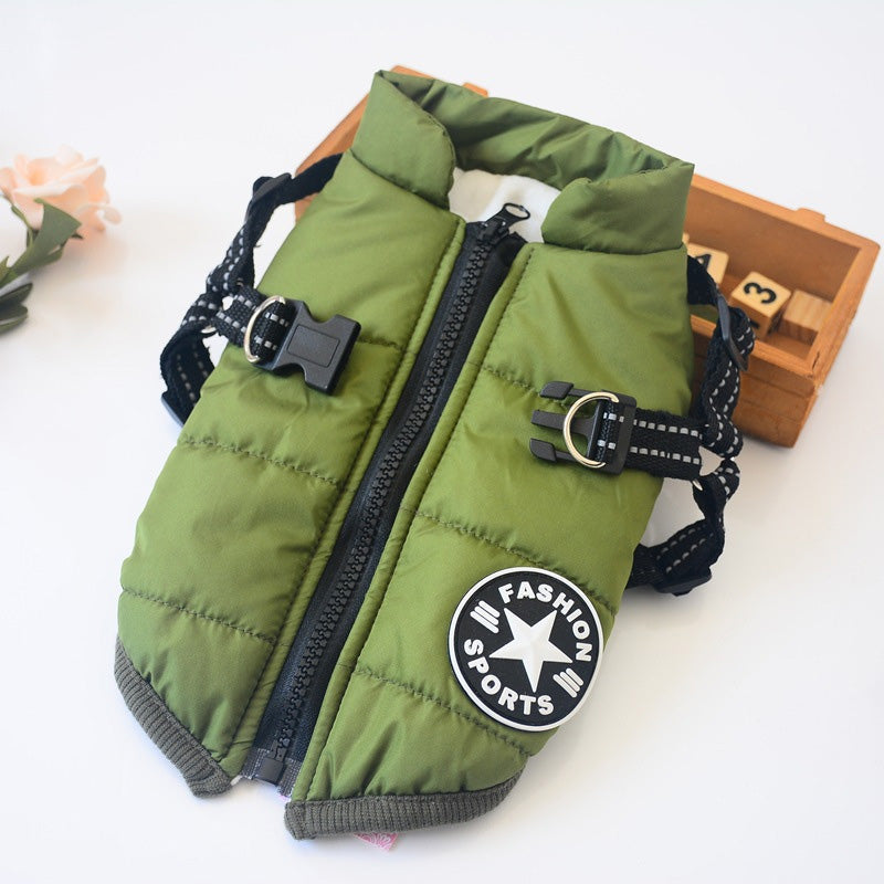 Maliben Waterproof Winter Jacket With Built-In Harness