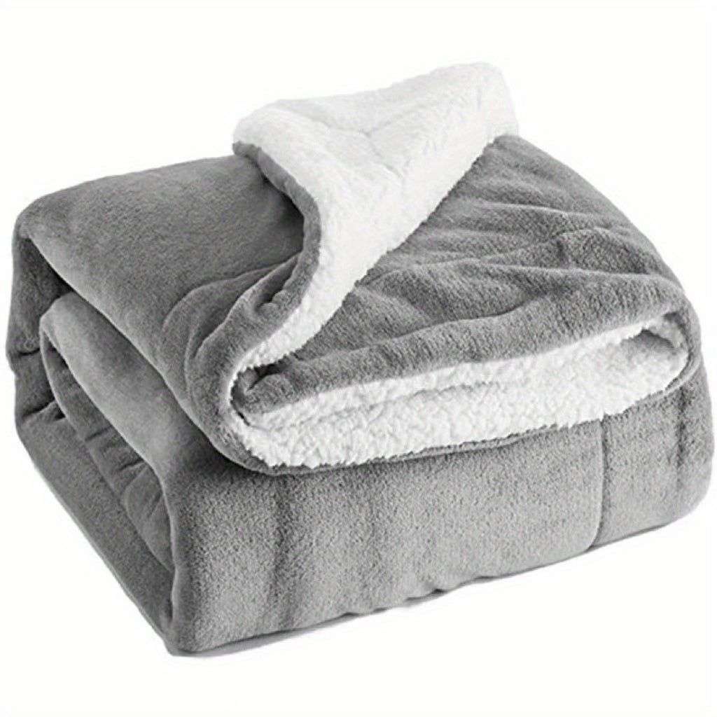 Maliben | Chic Sherpa Fleece Blanket For Optimal Comfort