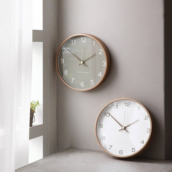 Maliben | Rustic Wooden Wall Clock – Quiet Timeless Addition For Your Interior