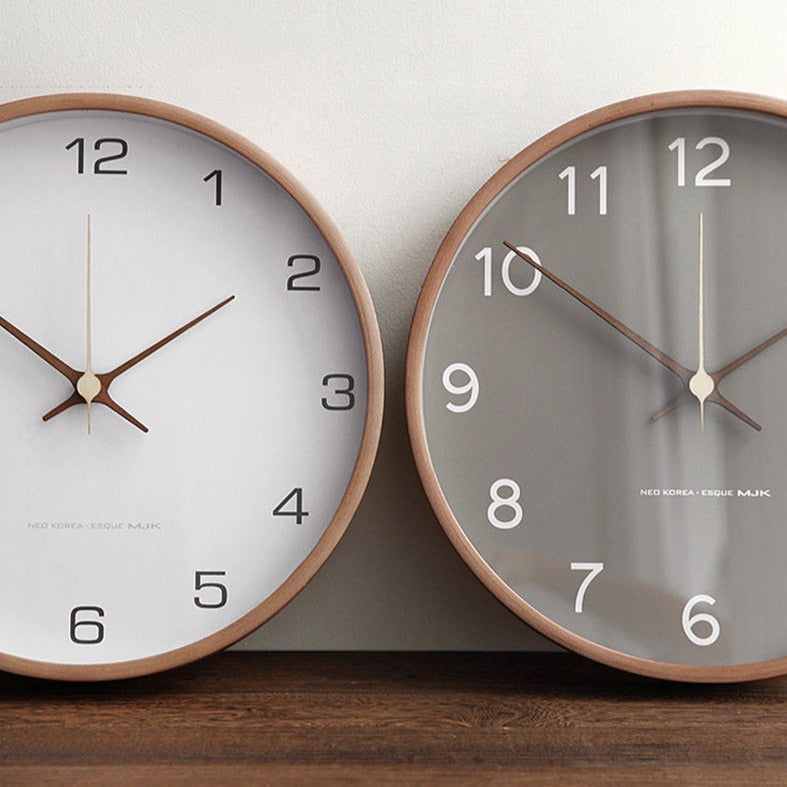 Maliben | Rustic Wooden Wall Clock – Quiet Timeless Addition For Your Interior