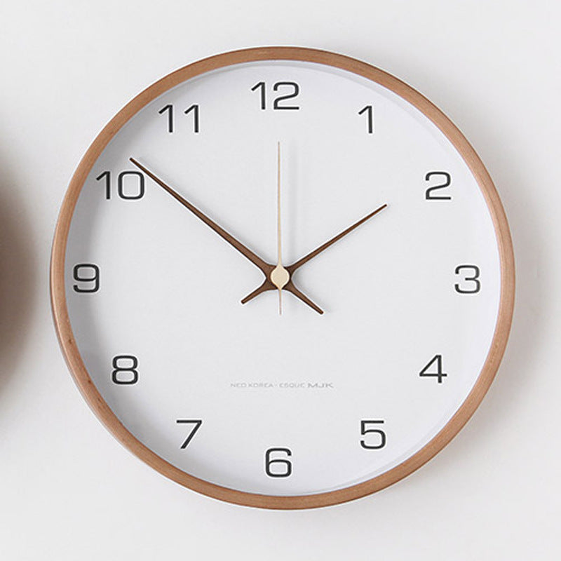 Maliben | Rustic Wooden Wall Clock – Quiet Timeless Addition For Your Interior