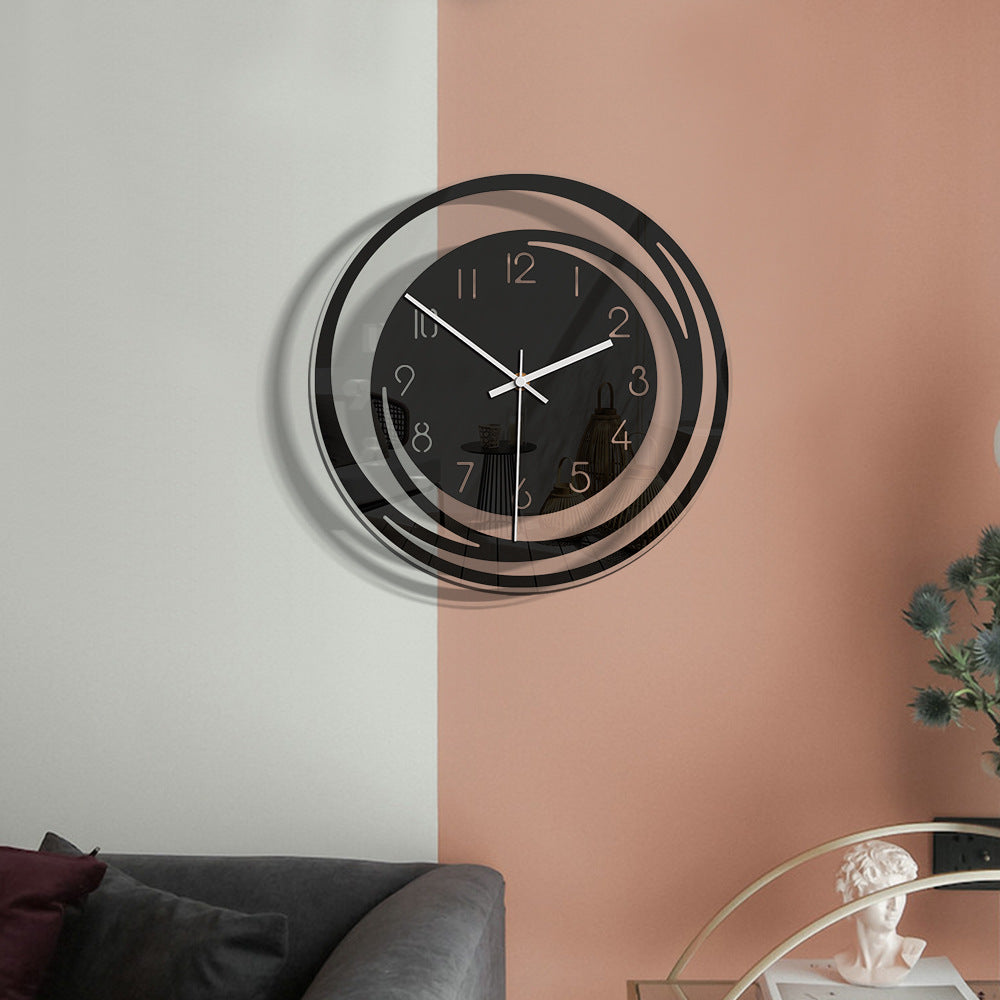 Maliben | Elegant Silent Wall Clock In Acrylic – Modern And Stylish