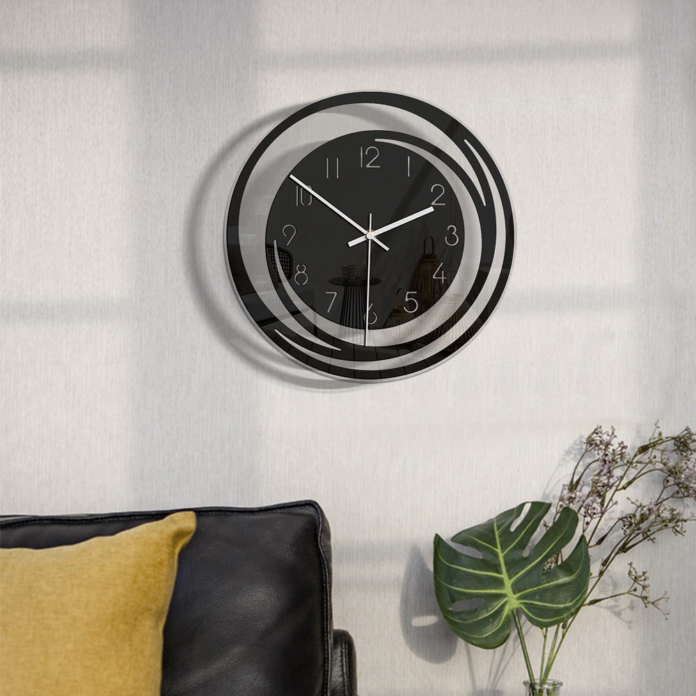 Maliben | Elegant Silent Wall Clock In Acrylic – Modern And Stylish