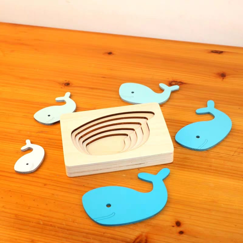 Maliben | Ecotoys Animato™ | Stimulate Learning Through Play - Animals 3d Wooden Puzzle