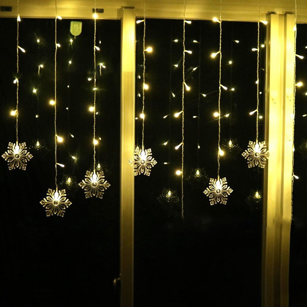 Maliben | Snowflake Remote Control Ice Strip Light Blinking Led Decorative String Lights