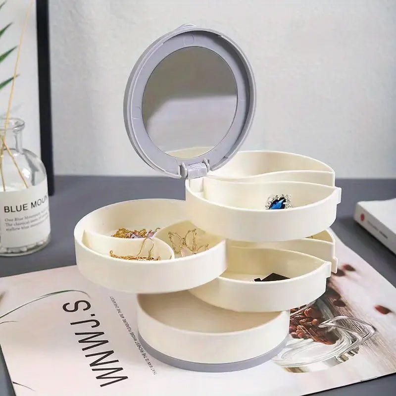 Maliben | Jewelry Box - 360° Rotating Storage Box For Jewelry, Maximum Protection And Organization