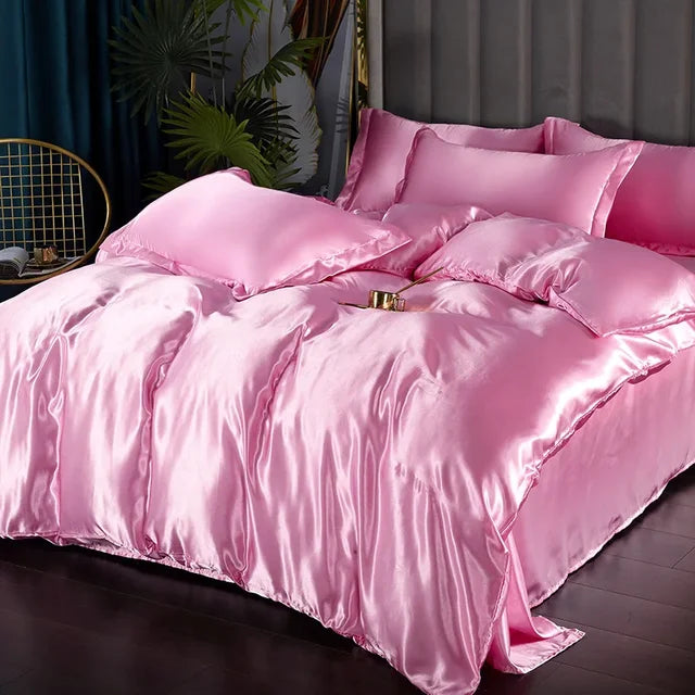 Maliben | Luxury Silk Satin Bedding Set - Silkelegance