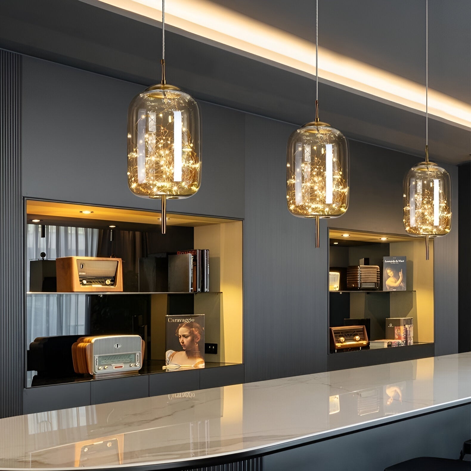 Maliben | Glass Nordic Luxe Pendant Lamp