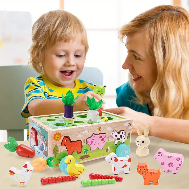 Maliben | Multifunctional Wooden Toy Cube - For Educational Adventures