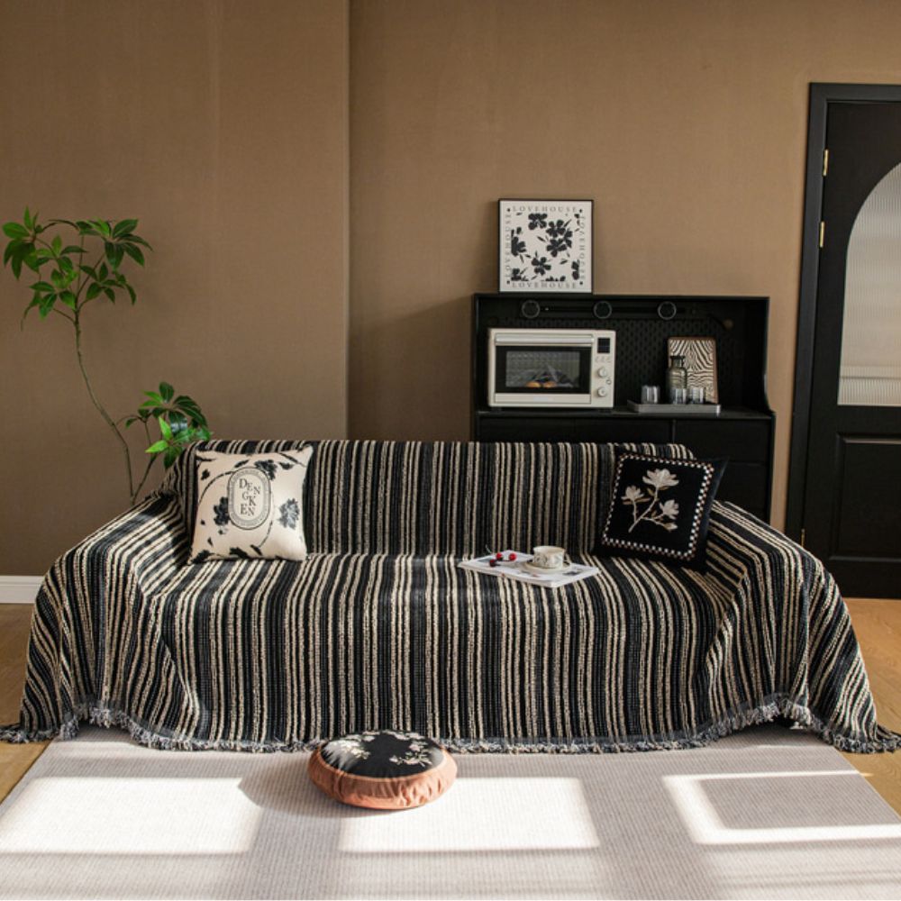 Maliben | Regal Stripes Chenille Sofa Cover
