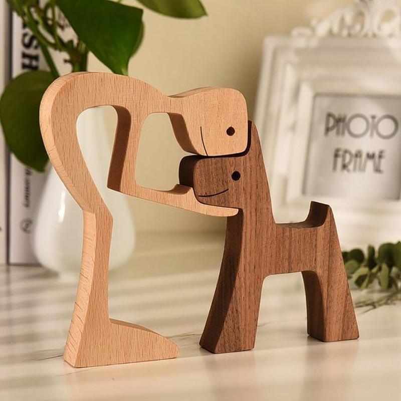 Maliben | Animal Lover Wooden Sculpture Table Decoration