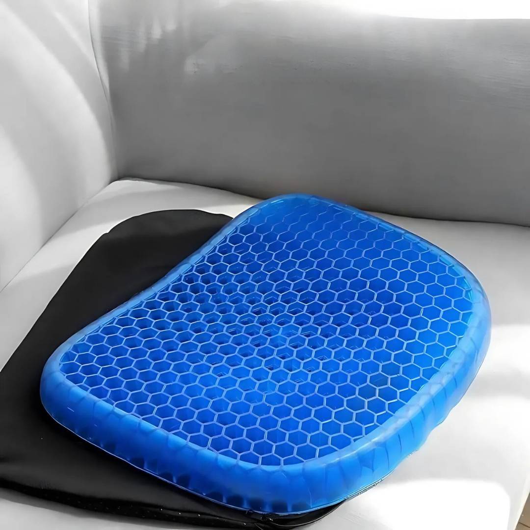 Maliben | Orthopedic Gel Seat Cushion | Pressure Relief, Tailbone Pain & Lower Back Support For Office Chair, Car & Wheelchair Use