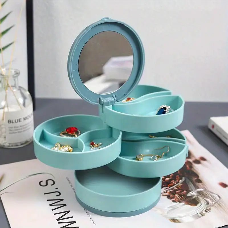 Maliben | Jewelry Box - 360° Rotating Storage Box For Jewelry, Maximum Protection And Organization