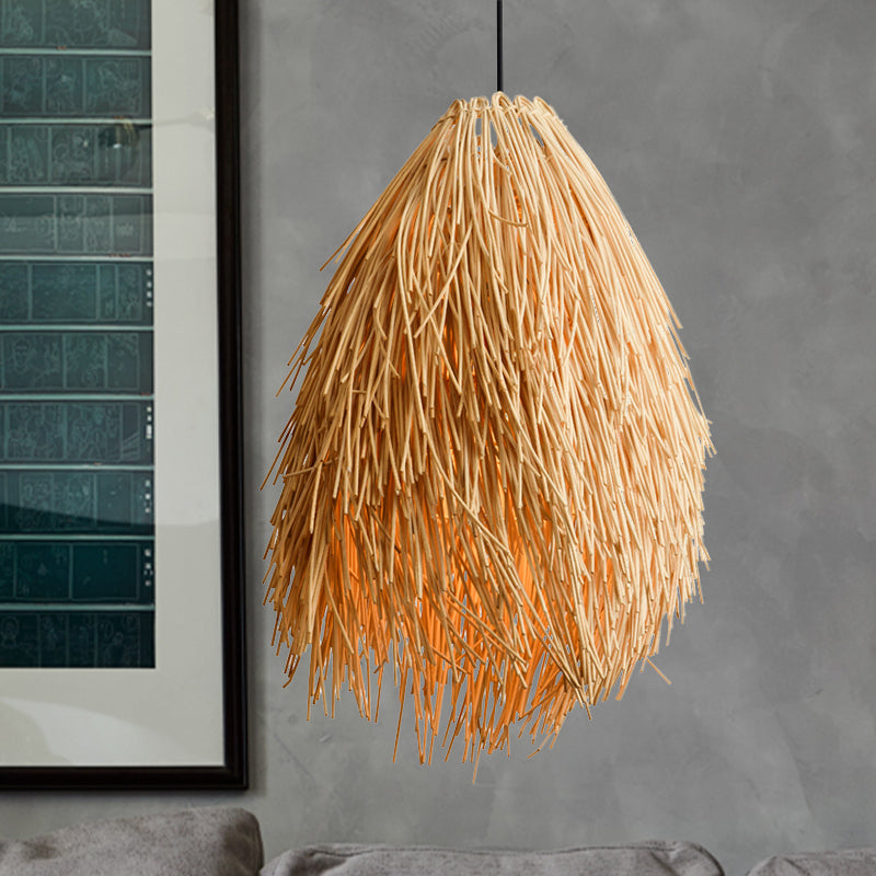 Maliben | Rattanglow Pendant Light - Elegant Rattan Hanging Light With Asian Influences