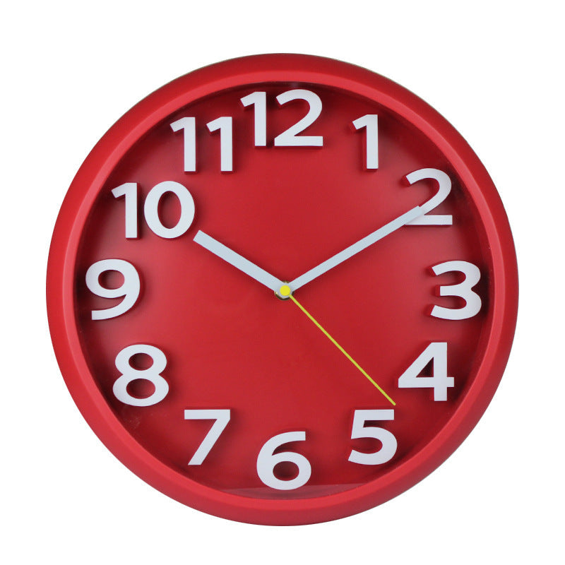 Maliben | 3D Large Number Silent Wall Clocks 12.5 Inch Battery Operated