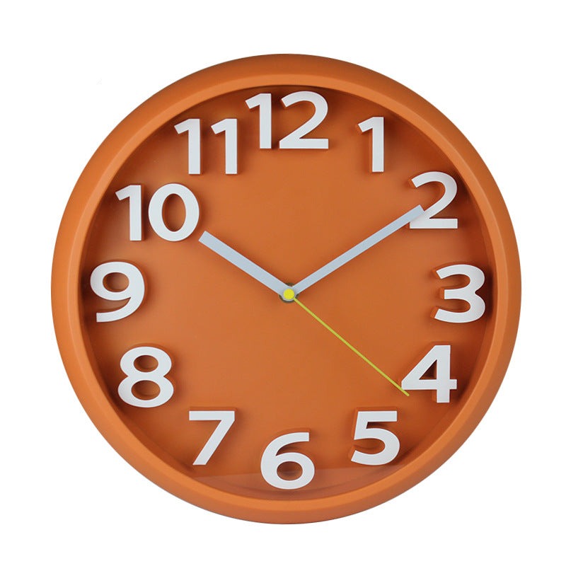 Maliben | 3D Large Number Silent Wall Clocks 12.5 Inch Battery Operated