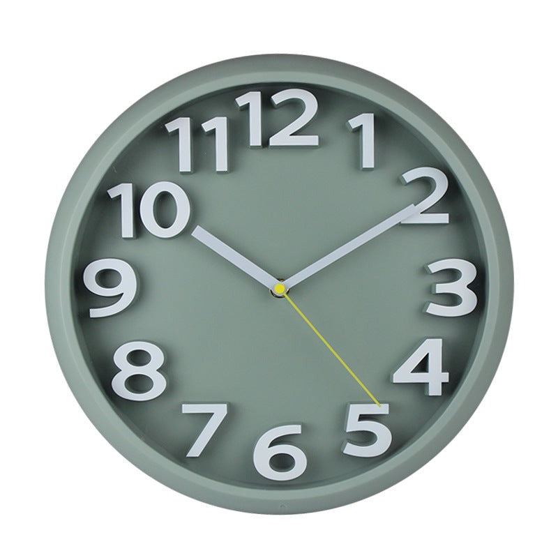 Maliben | 3D Large Number Silent Wall Clocks 12.5 Inch Battery Operated