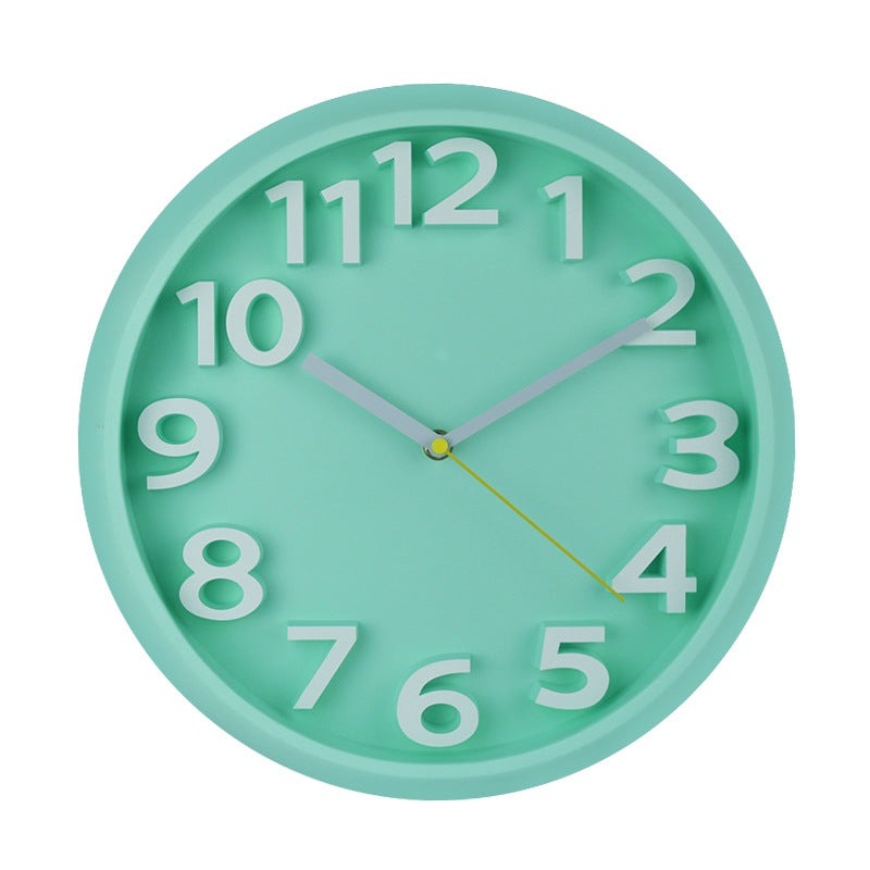 Maliben | 3D Large Number Silent Wall Clocks 12.5 Inch Battery Operated