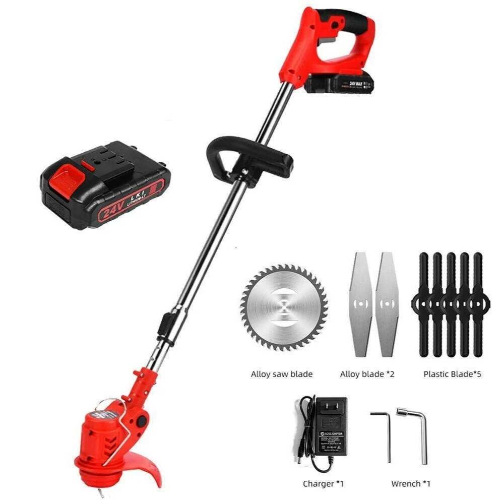 Maliben | Cordless Grass Trimmer With Adjustable Cutting Width For Lawn Care & Garden Maintenance