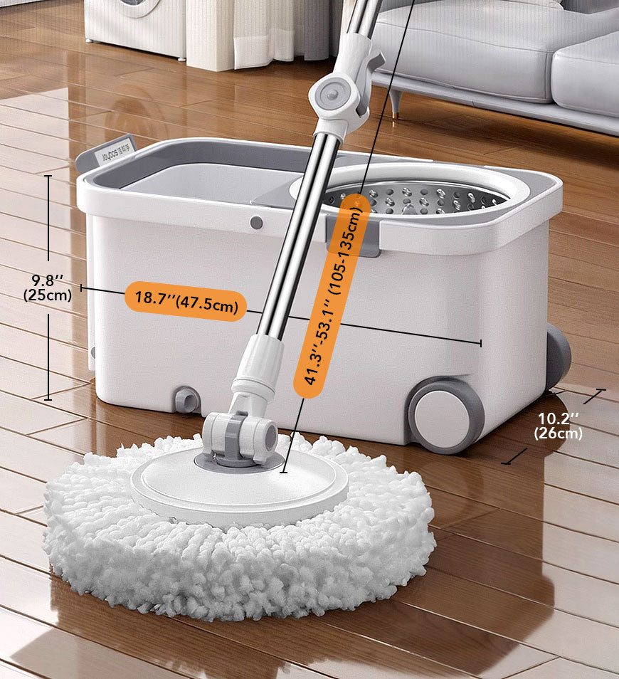 Maliben | 360° Rotatable Mop And Bucket Set With Wringing System F63