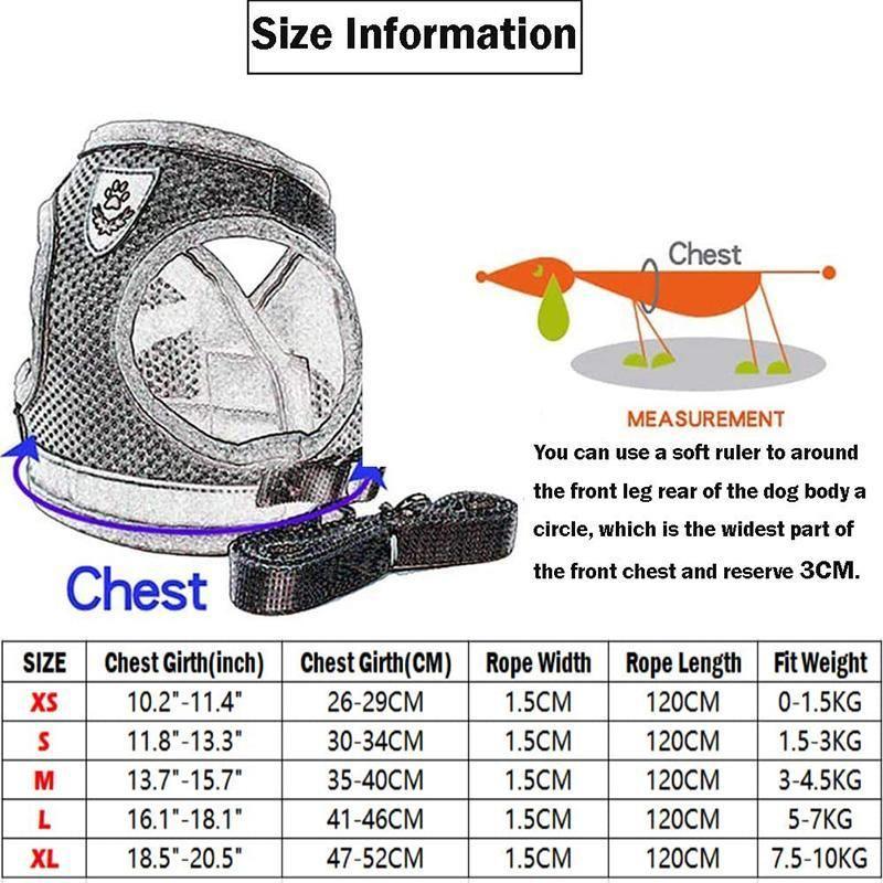 Maliben | Reflective Safety Dog Harness and Leash Set Offer