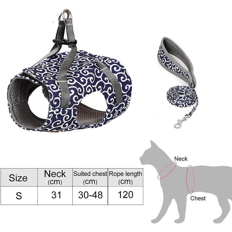 Maliben | Escape-Proof Adjustable Cat Walking Harness