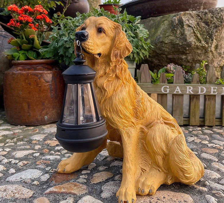 Maliben | Solar Garden Dog Light | Handmade & Weatherproof | Automatic Light | Model Bellalu