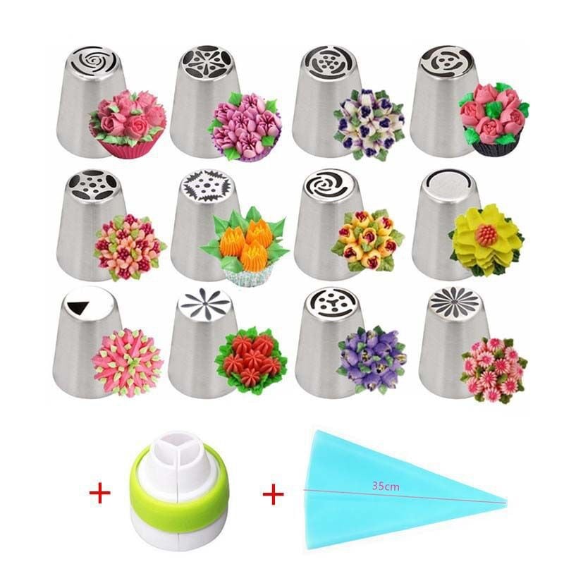 Maliben TitanSplendor Cake Decorating Set — Stainless Steel
