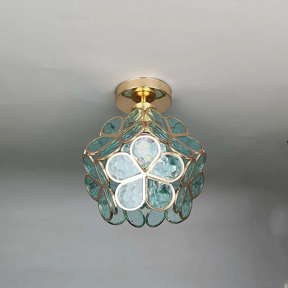 Maliben | Glass Flower Ceiling Lamp - Floraglow