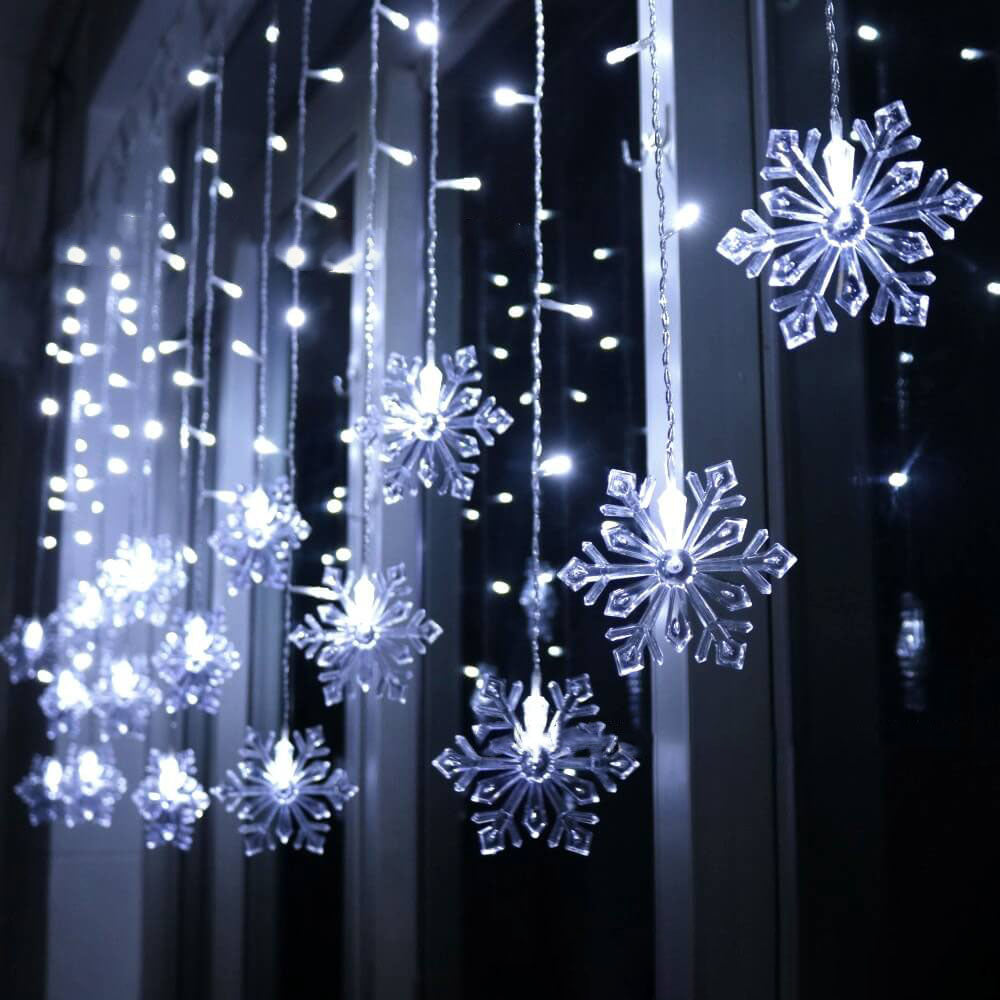 Maliben | Snowflake Remote Control Ice Strip Light Blinking Led Decorative String Lights