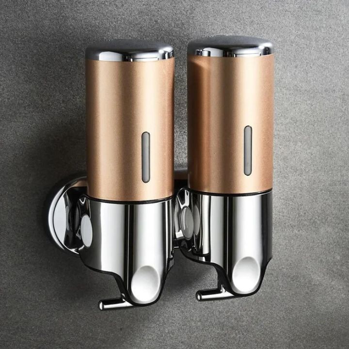 Maliben | Wall Mounted Soap Dispenser | Sudsstation Bathroom Organizer | Stainless Steel & Abs | 16.9 Fl Oz | Set Of 1–3