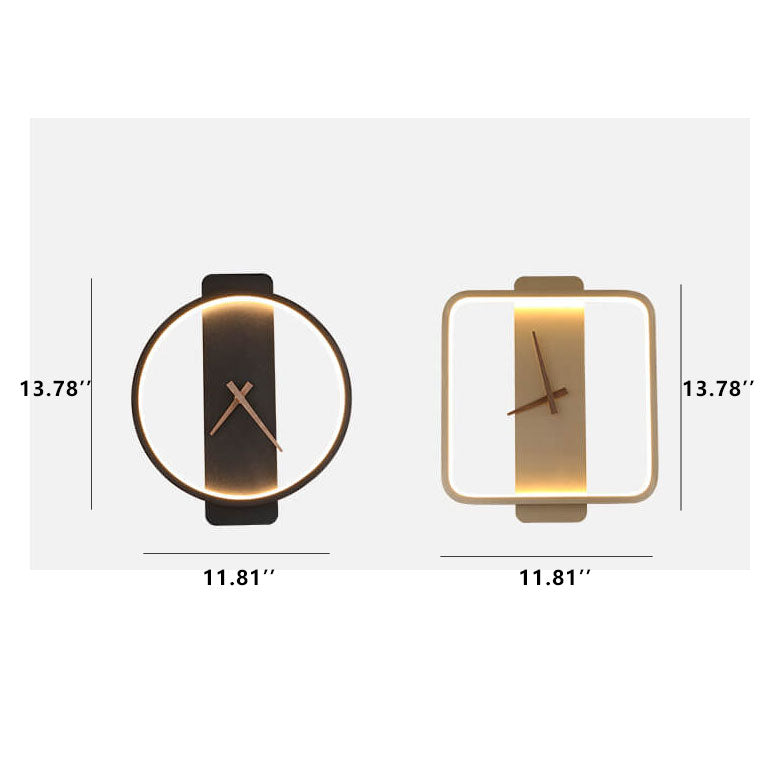 Maliben | Luxe Clock-Shaped Led Wall Lamp For Modern Interior