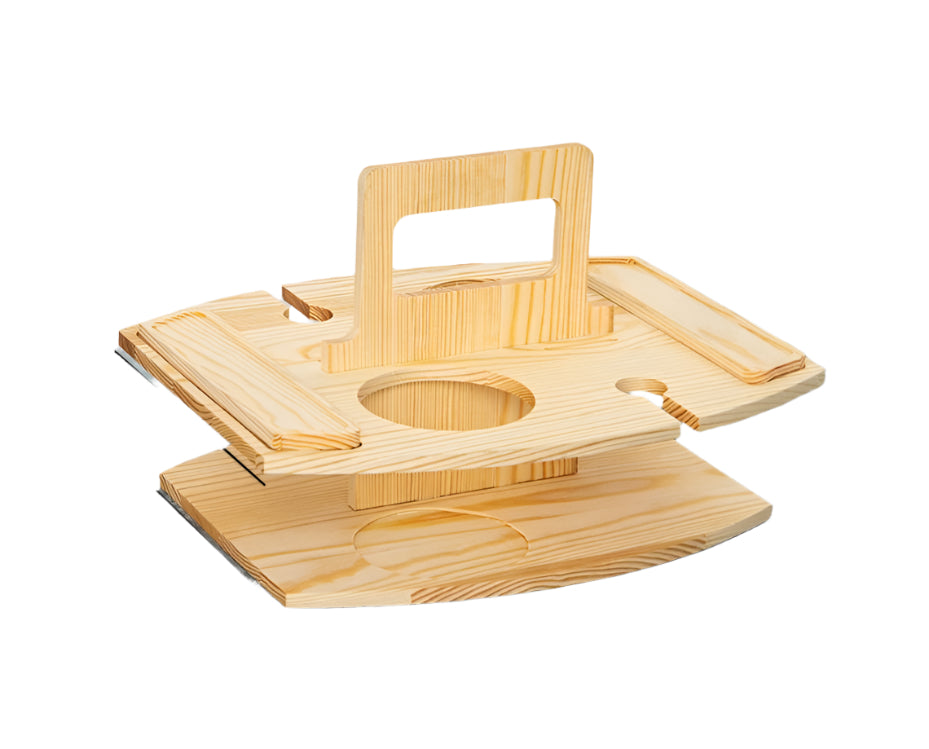 Maliben | Portable Wooden Picnic Table With Spacious Serving Area 36x31x26cm