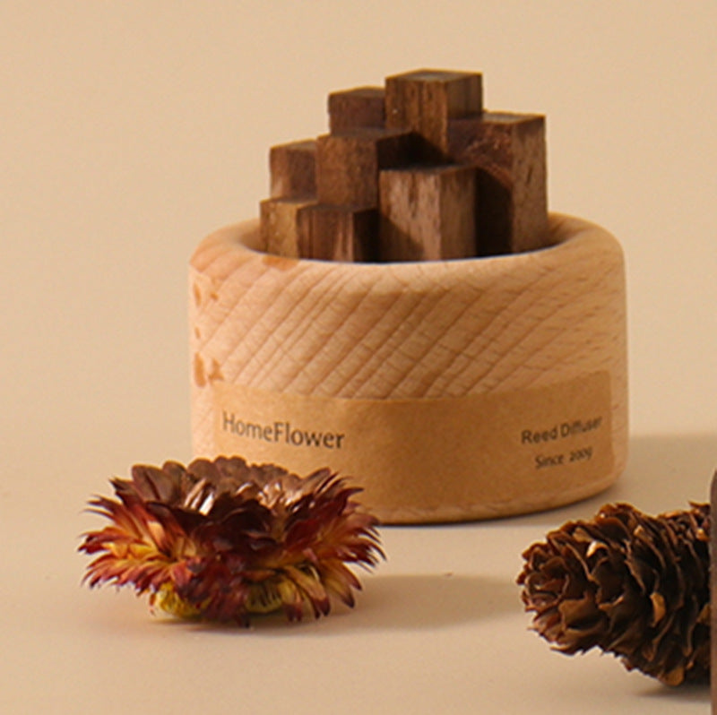 Chaidui Creative Enlargement Wooden Fragrance Essential Oil Diffuser Desktop Car Aromatherapy Advanced Ornaments Aromatherapy Diffuser