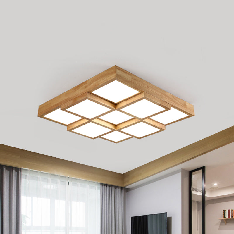 Maliben | Rusticglow Pendant Light - Multiple Lights Made Of Natural Wood