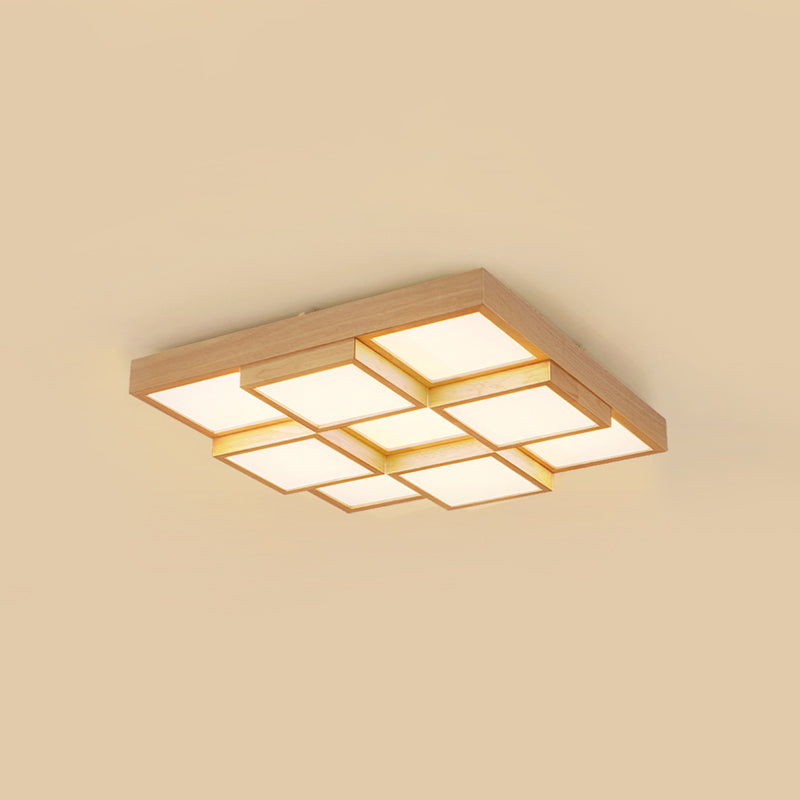 Maliben | Rusticglow Pendant Light - Multiple Lights Made Of Natural Wood