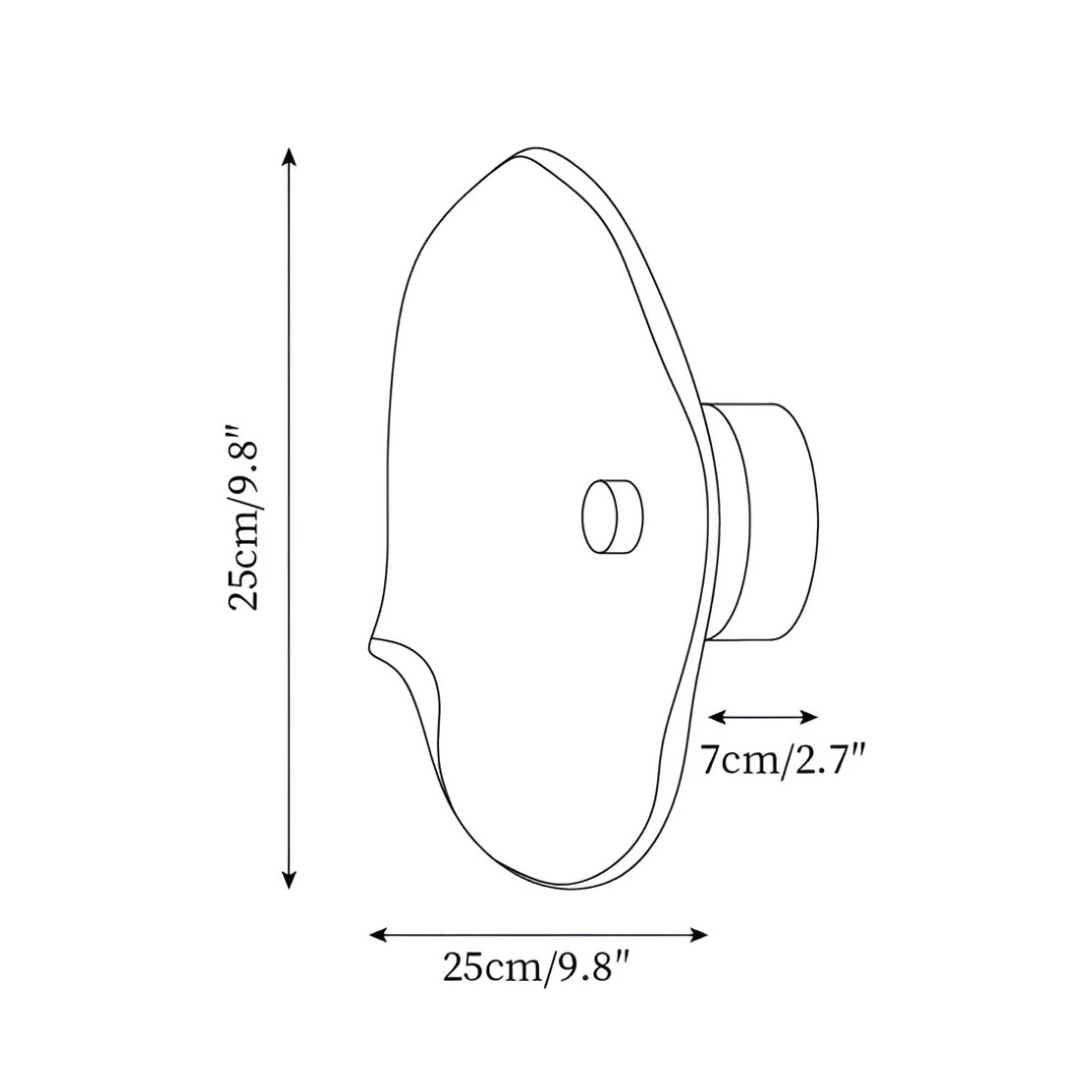 Maliben | Curved Glass Wall Lamp