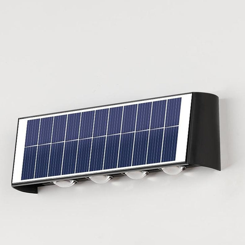 Maliben | Lumiora Modern Solar-Led Wall Lamp For Outdoors | Rectangular Design | Ip56 Waterproof | Different Sizes & Light Intensities