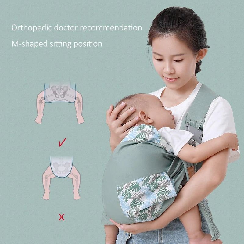 Maliben | Comfortable Baby Sling With Breathable Material – Supports Back And Neck – For Newborns And Toddlers