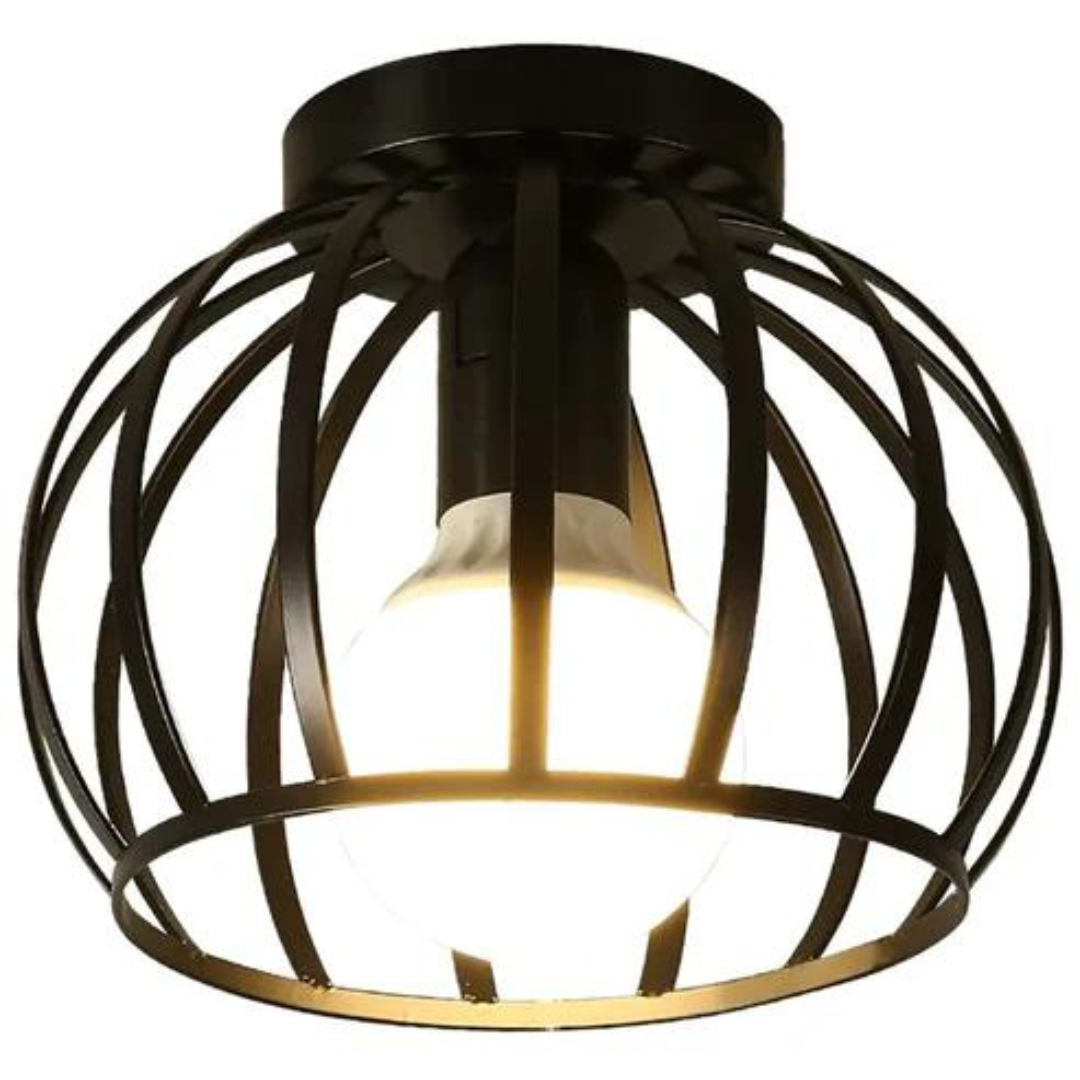 Maliben | Trendy Industrial Ceiling Lamp With Open Design - Forgelight