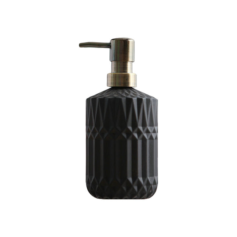 Maliben | Diamond Pattern Glass Soap Dispenser