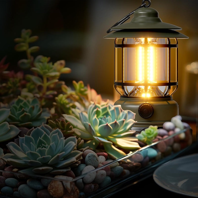 Maliben | Rechargeable Retro Led Camping Lantern
