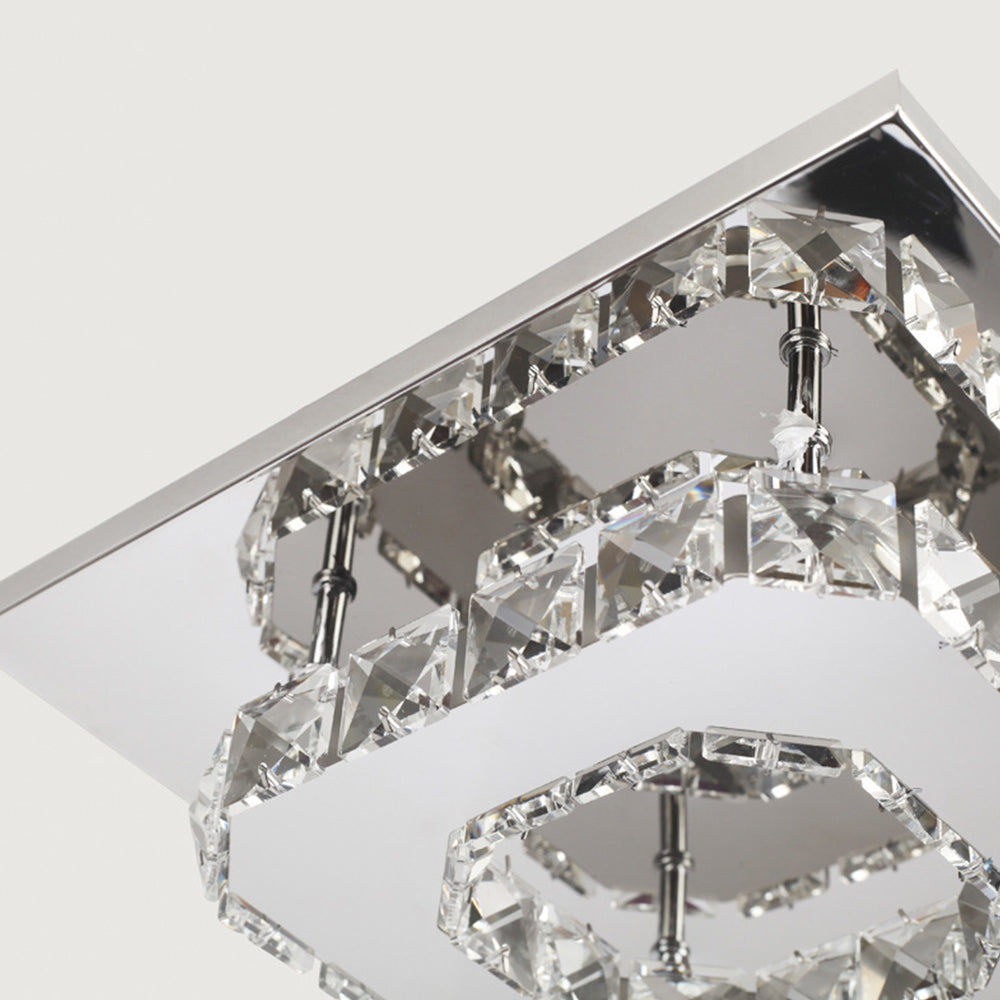 Maliben | Ceiling Light Crystal Led Modern Flush Fixture